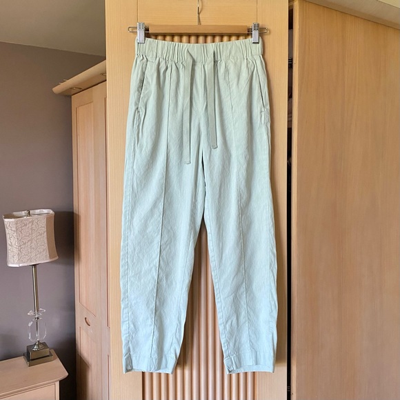 Aritzia babaton day linen pants mint green - Picture 5 of 10
